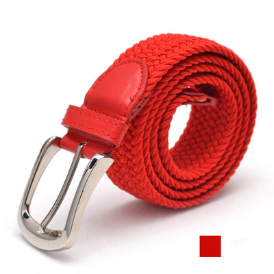 Cinturón Elástico Trenzado Unisex - Correa Extensible de Lona - Image 23
