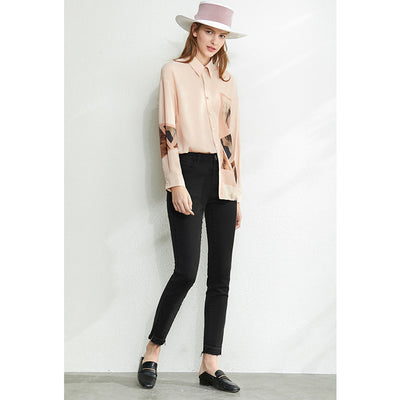 Blusa de Gasa Estampada con Diseño Moderno para Mujer - Image 9