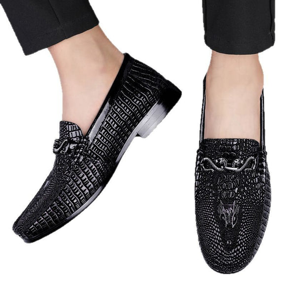 Sapatos de Couro Premium Masculinos com Sola Flexível