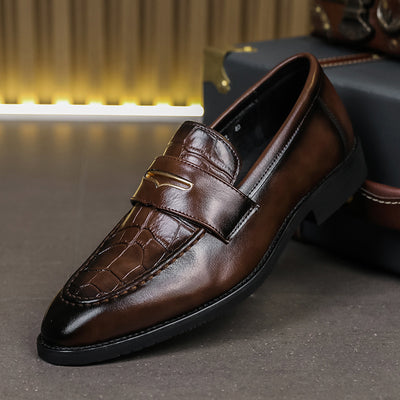 Zapatos Formales de Cuero para Hombre Talla Grande - Diseño Puntiagudo Elegante - Image 4