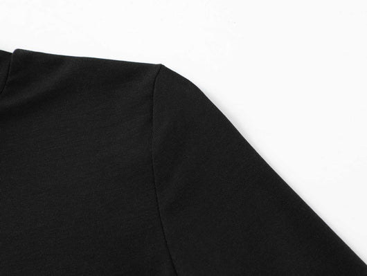 Polera Cuello Alto Retro Tencel Lycra Manga Media - Suave y Versátil - Image 25