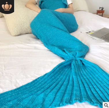 Manta Sirena Artesanal Tejida a Mano - Envoltura de Dormir Premium