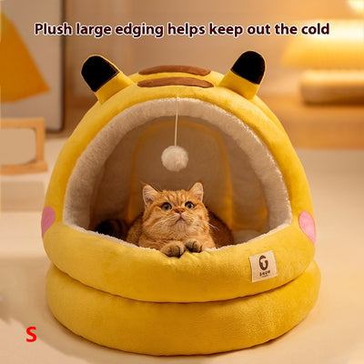 Cama Nido para Gatos Cerrada Cuatro Estaciones - Calidez Todo el Año - Image 3
