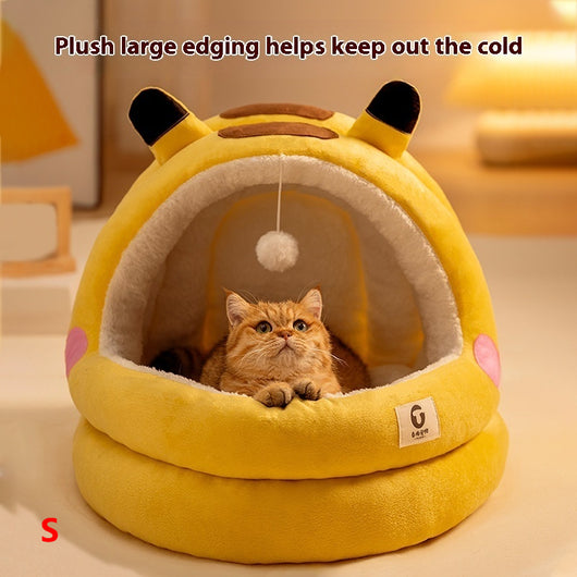 Cama Nido para Gatos Cerrada Cuatro Estaciones - Calidez Todo el Año - Image 3