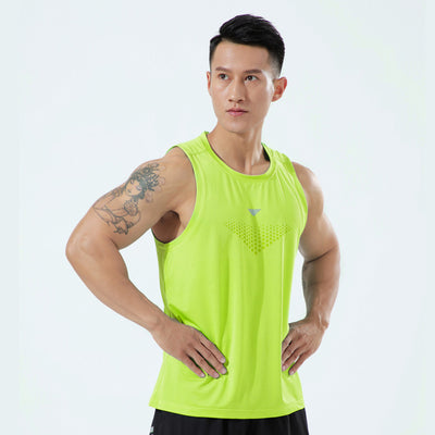 Camiseta Sin Mangas Elástica y Transpirable para Hombre Talla Grande - Image 10