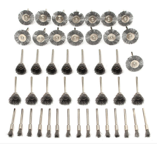 Set de 45 Cepillos de Alambre de Acero con Mango - Image 3