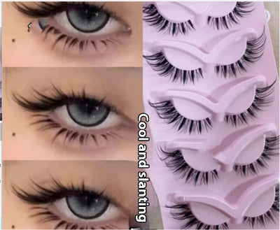 Pestañas Postizas Ahumadas Gruesas Estilo Fox - Maquillaje Europeo y Americano - Image 6