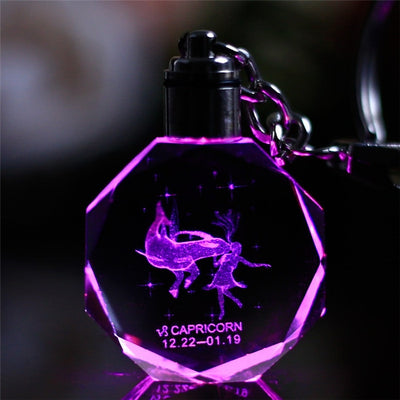 Llavero de Cristal Brillante con Colgante LED - Image 16