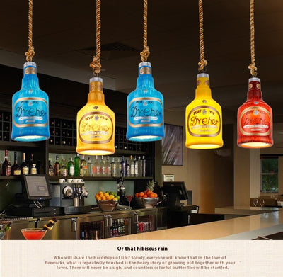 Lámpara Colgante Botella de Vino con Luz LED Creativa - Image 19