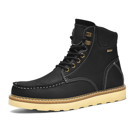 Botas de Trabajo Cuero Genuino Estilo Casual Británico Hombre - Image 5