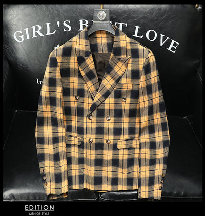 Blazer Slim Fit Cuadros para Hombre - Versátil para Negocios - Image 16