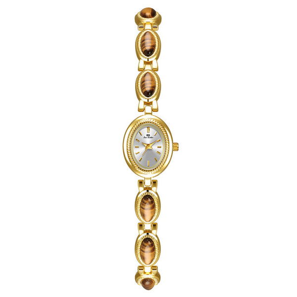 Reloj de Cadena Tigereye Dorado Retro BS Gold - Image 6