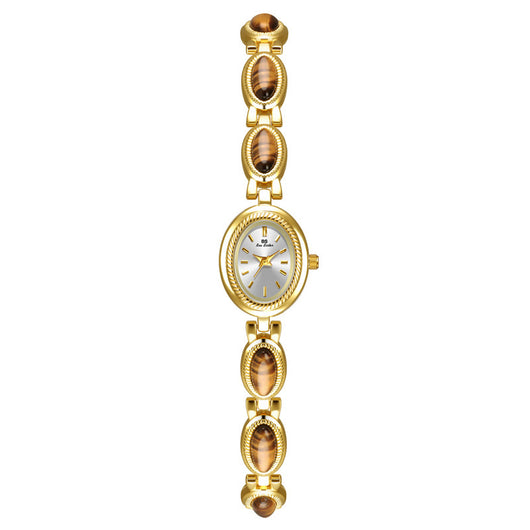 Reloj de Cadena Tigereye Dorado Retro BS Gold - Image 6
