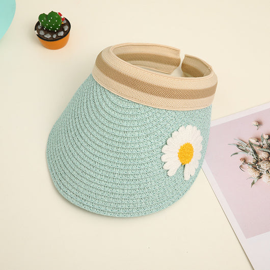 Sombrero de Paja Familiar Verano Protección Solar - Diseño Coreano Unisex - Image 12