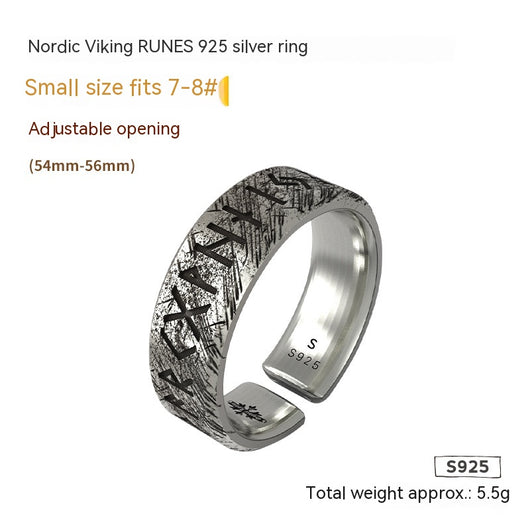 Anillo de Letras Nórdicas Viking - Image 7