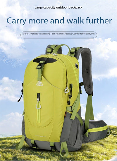 Mochila de Trekking AZELA Electron 40L - Blanco y Azul Marino para Senderismo y Viajes - Image 23
