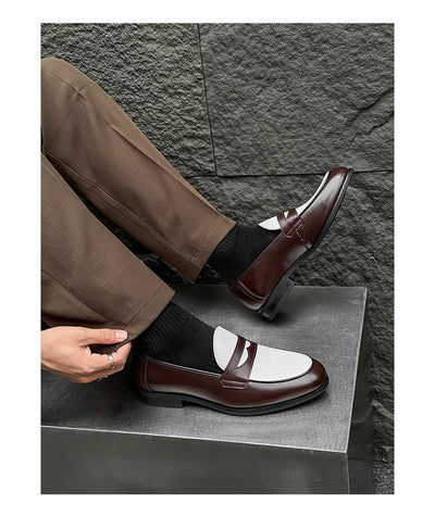 Zapatos Casuales de Cuero para Hombre - Diseño Versátil sin Cordones - Image 20