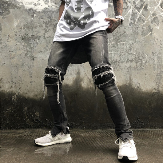 Jeans Negros con Cierre Frontal - Image 2