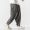 Pantalones Harem de Pana Suelta Talla Grande para Hombre