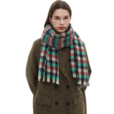 Bufanda Cuadros Invierno Estilo Europeo Americano - Image 3