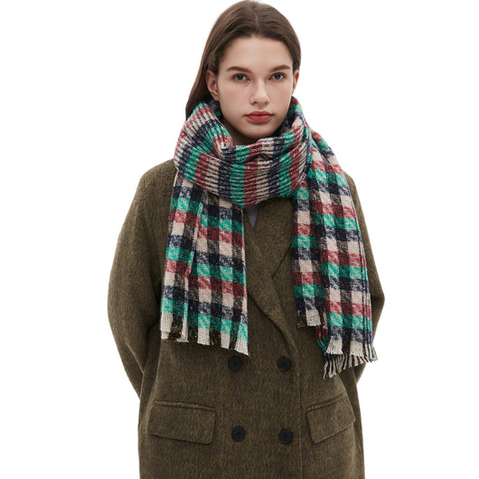 Bufanda Cuadros Invierno Estilo Europeo Americano - Image 3