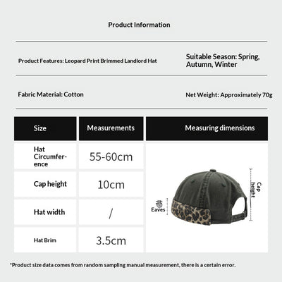 Gorra Streetwear Estampado Leopardo Estilo Americano - Image 2