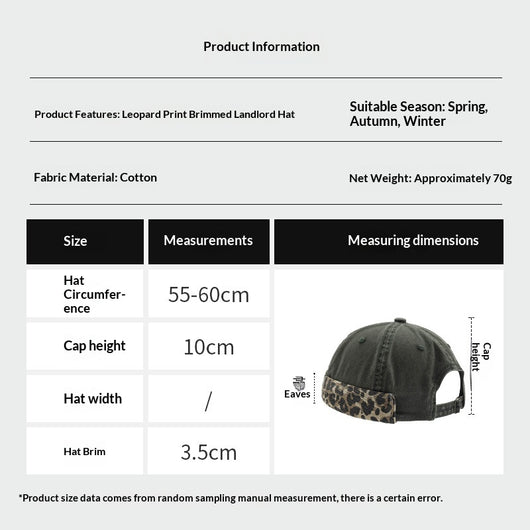 Gorra Streetwear Estampado Leopardo Estilo Americano - Image 2