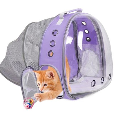 Mochila Transportadora Transparente Expandible para Mascotas - Image 8