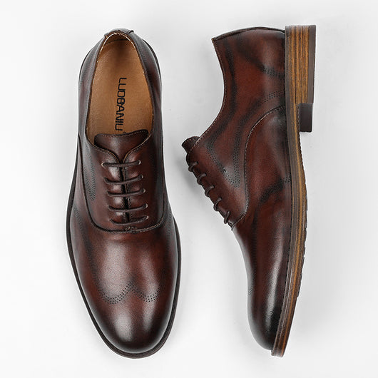 Zapatos Formales Hombre Estilo Británico Retro Pulido - Image 5