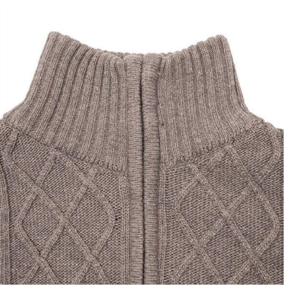Cardigan de cuello alto con cierre y mangas largas - Image 12