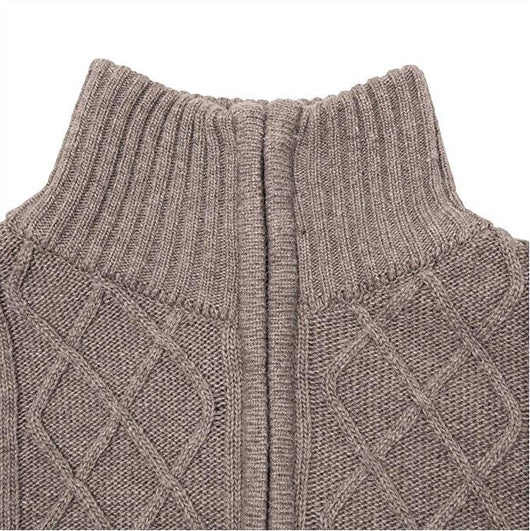 Cardigan de cuello alto con cierre y mangas largas - Image 12