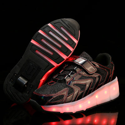 Zapatillas con Ruedas LED USB Recargables - Doble Rueda Luminosa - Image 8