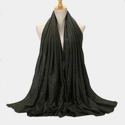 Pañuelo Cuadrado de Algodón y Lino - Diseño Liso y Versátil - Image 11