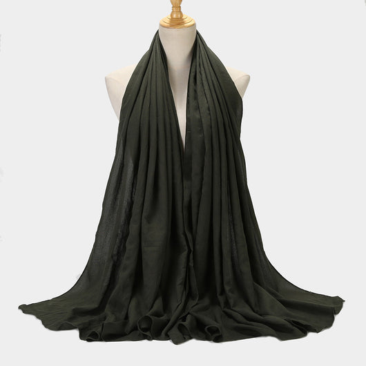 Pañuelo Cuadrado de Algodón y Lino - Diseño Liso y Versátil - Image 11