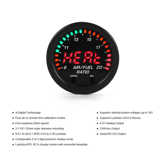 Medidor Digital de Relación Aire-Combustible con Sensor de Oxígeno - Image 16
