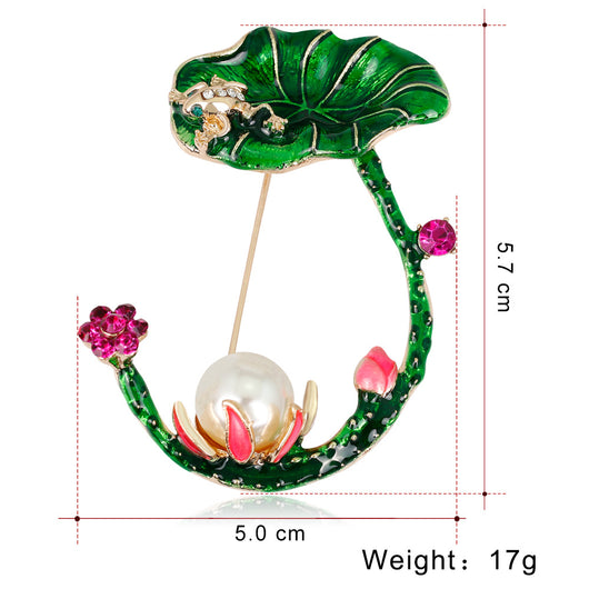 Broche Floral Loto - Accesorio de Moda Creativo - Image 4
