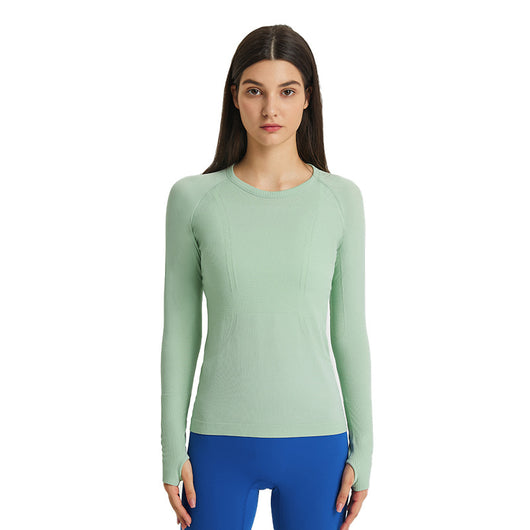 Playera Deportiva Mujer Cuello Redondo Ajustada y Transpirable - Image 11