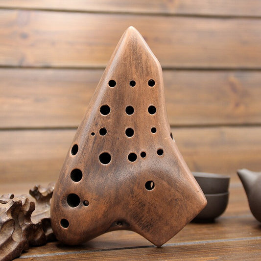 Ocarina de Tres Tubos Afinación Do - Sonido Medio Profesional