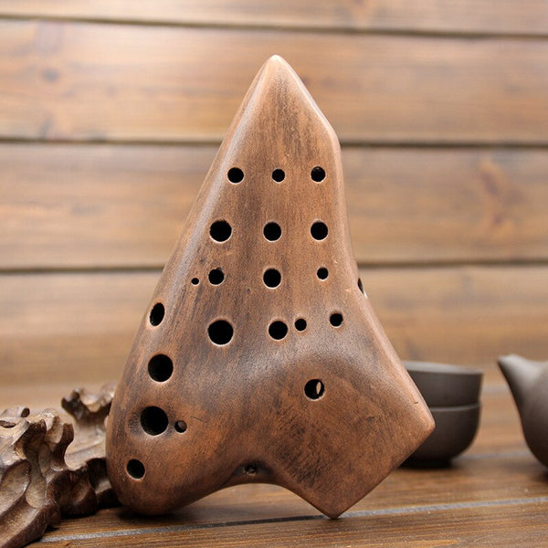 Ocarina de Tres Tubos Afinación Do - Sonido Medio Profesional