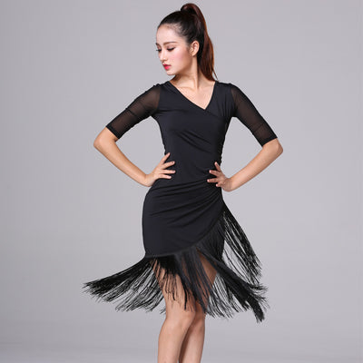 Falda de Danza Ice Silk con Flecos - Traje de Entrenamiento y Presentación - Image 5