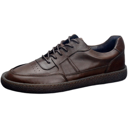 Tenis de Cuero Transpirables Vintage Hombre - Zapatos Casuales Bajos - Image 6