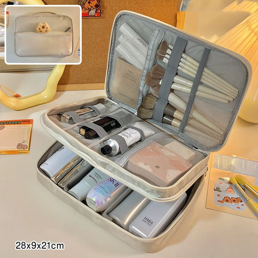 Bolsa de Cosméticos Organizadora de Gran Capacidad con Compartimentos - Image 14
