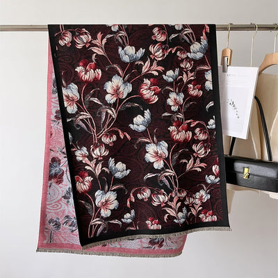 Bufanda Gruesa de Invierno con Diseño Jacquard Tipo Cashmere - Image 20