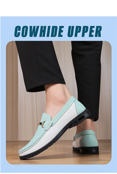 Mocasines de Cuero Genuino para Hombre Talla Grande 47 - Zapatos Casuales Cómodos - Image 26