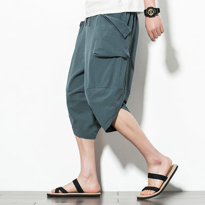 Pantalones Anchos de Zanahoria con Bolsillos Grandes para Hombre - Image 8
