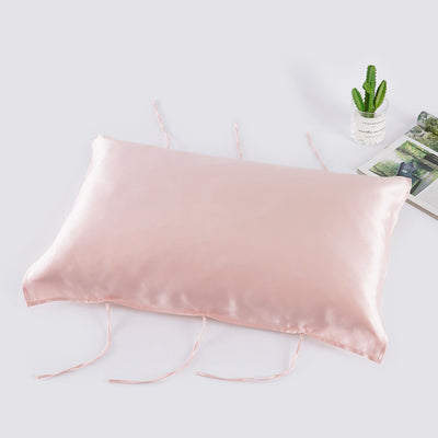 Funda de Almohada de Seda Pura Liso - Cuidado Capilar Premium - Image 18