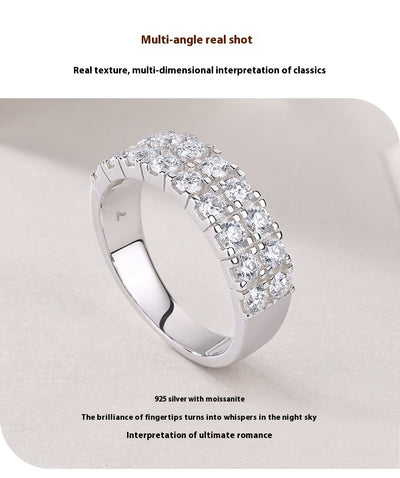 Anillo de Plata Esterlina S925 con Moissanita - Lujo Accesible para Influencers - Image 9