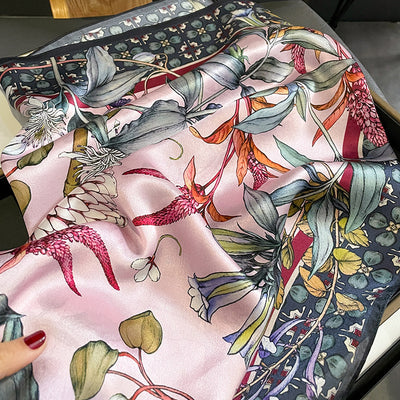 Pañuelo de Seda Estampado para Otoño e Invierno - Abrigo Cálido y Elegante - Image 5