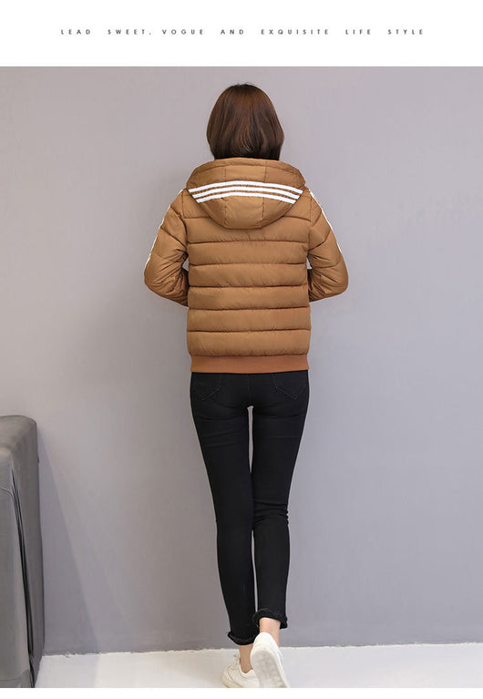 Chaqueta de Algodón Corta con Capucha - Abrigo Slim Fit para Invierno - Image 18