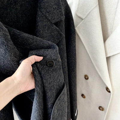 Abrigo Reversible de Lana y Cashmere - Elegancia Versátil - Image 15